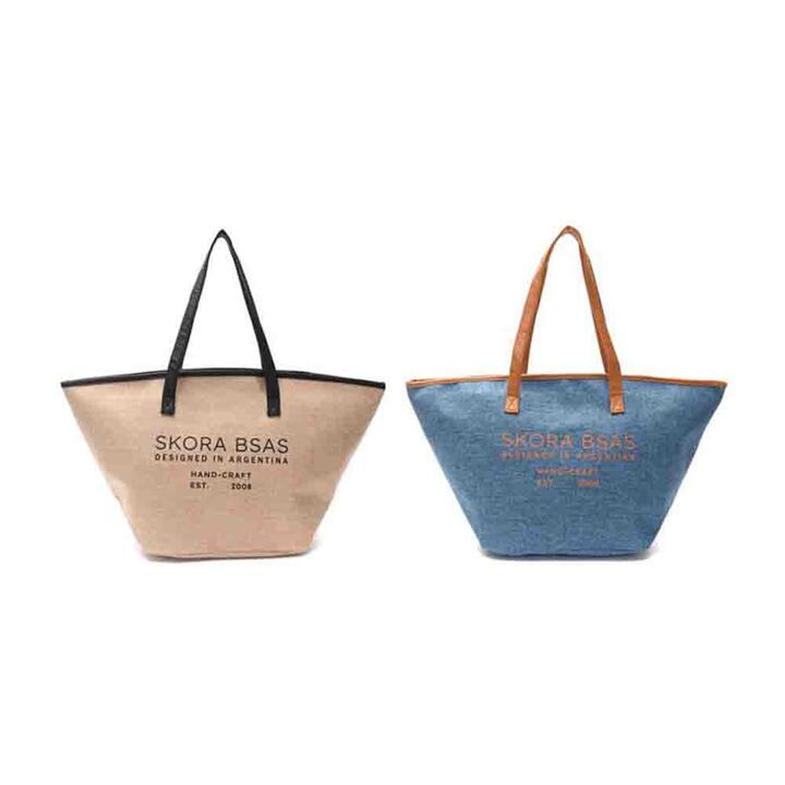 BOLSO PLAYERO CON ESTAMPA 63 X 35 X 22 CM